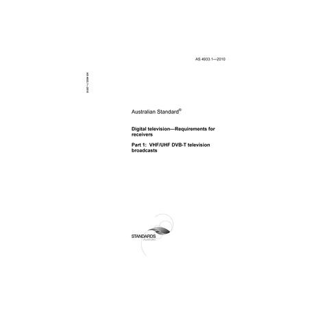 AS 4933.1-2010 [ Superseded ]