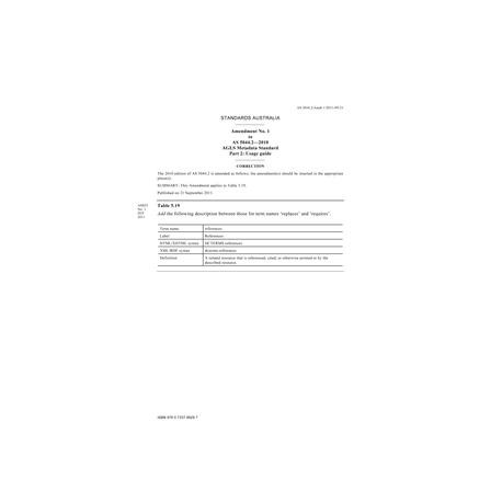 AS 5044.2-2010 AMDT 1