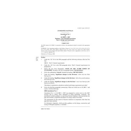 AS 2885.1-2007 AMDT 1 [ Superseded ]