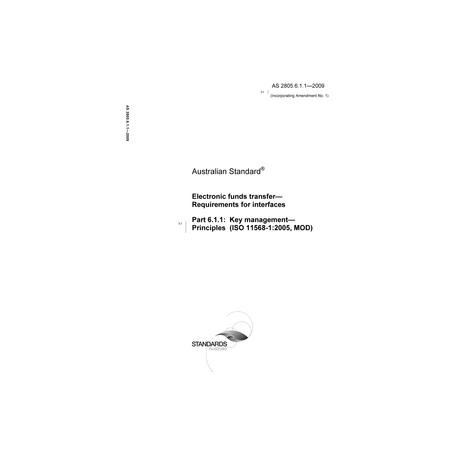 AS 2805.6.1.1-2009