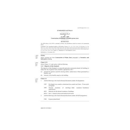 AS 3959-2009 AMDT 3 [ Available Superseded ]