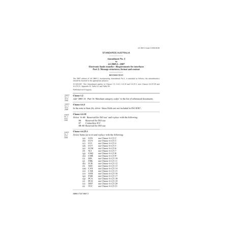 AS 2805.2-2007 AMDT 2 [ Superseded ]