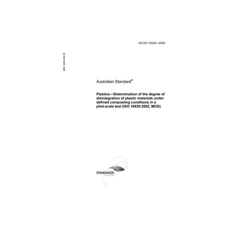 AS ISO 16929-2008