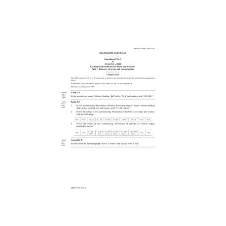 AS 4145.1-2008 AMDT 1