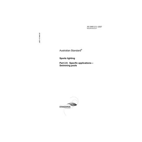 AS 2560.2.5-2007