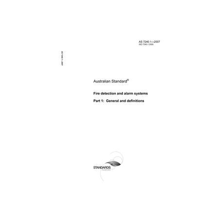 AS 7240.1-2007 [ Superseded ]