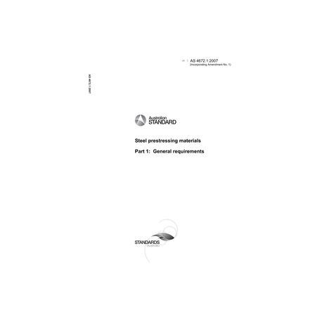 AS 4672.1:2007