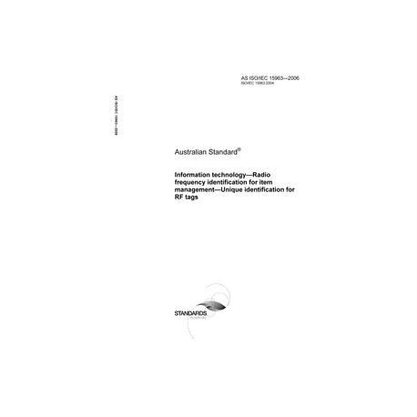 AS ISO IEC 15963-2006