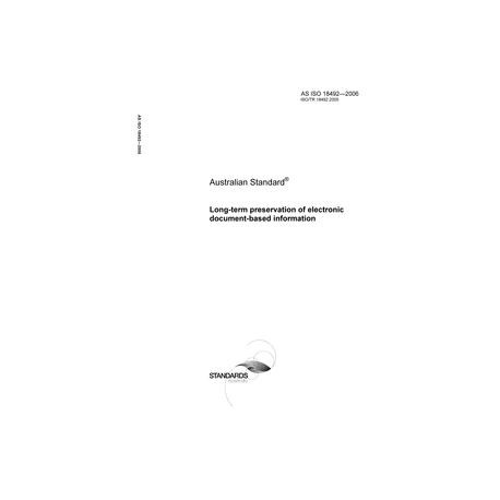 AS ISO 18492-2006