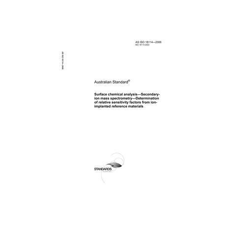 AS ISO 18114-2006