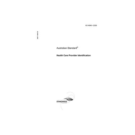 AS 4846-2006 [ Available Superseded ]