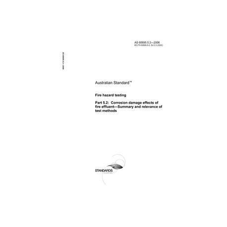 AS 60695.5.2-2006