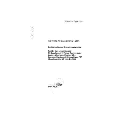 AS 1684.2 N3 SUPP 9-2006 [ Superseded ]