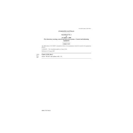AS 4428.9-2006 AMDT 1 [ Superseded ]