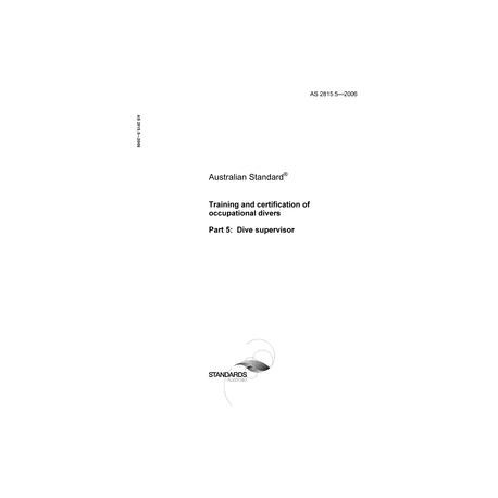 AS 2815.5-2006 [ Superseded ]