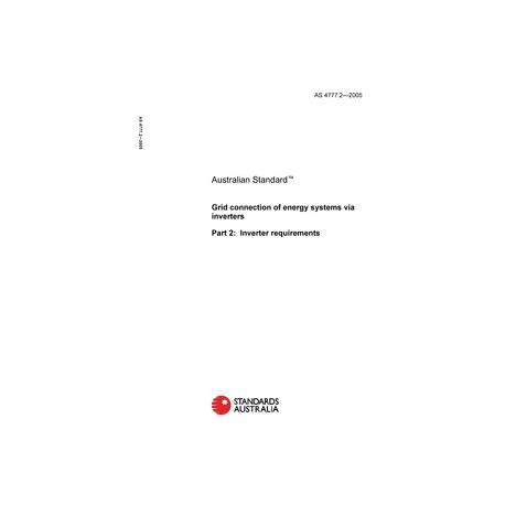 AS 4777.2-2005 [ Available Superseded ]