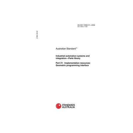 AS ISO 13584.31-2004