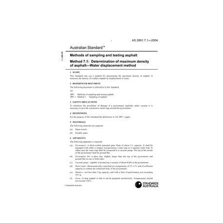 AS 2891.7.1-2004 [ Superseded ]