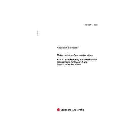 AS 4001.1-2003 [ Available Superseded ]