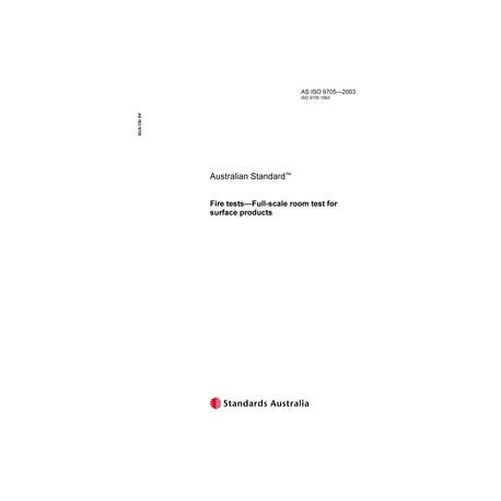 AS ISO 9705-2003