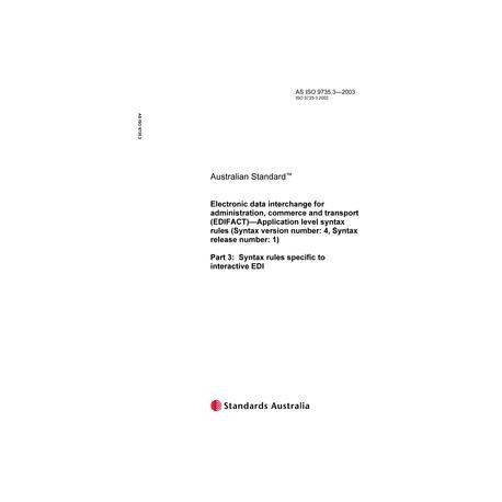 AS ISO 9735.3-2003