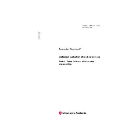 AS ISO 10993.6-2002