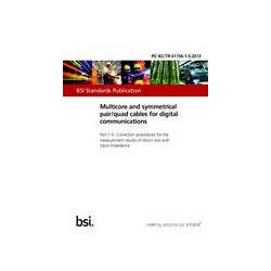BS PD IEC/TR 61156-1-5:2013