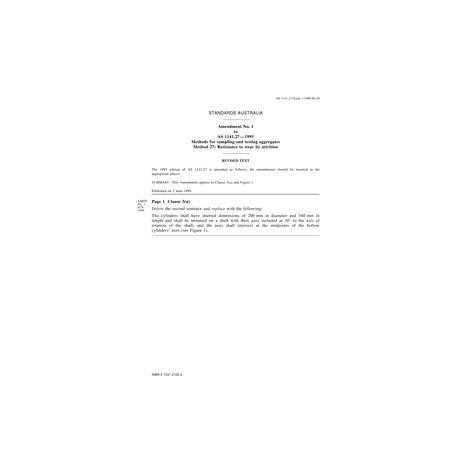 AS 1141.27-1995 AMDT 1 [ Superseded ]