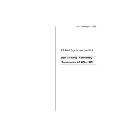 AS 4100 SUPP 1-1999