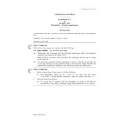 AS 3695-1992 AMDT 1 [ Superseded ]