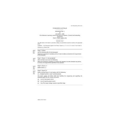AS 4428.5-1998 AMDT 1 [ Superseded ]