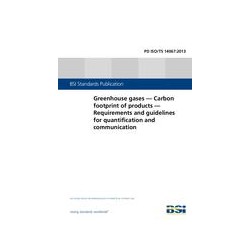 BS PD ISO/TS 14067:2013
