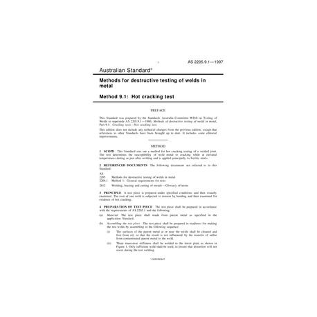 AS 2205.9.1-1997 [ Superseded ]