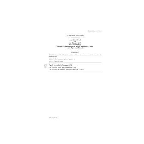 AS 1766.2.2-1997 AMDT 1
