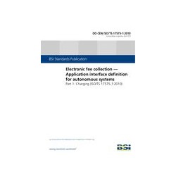 BS DD CEN ISO/TS 17575-1:2010