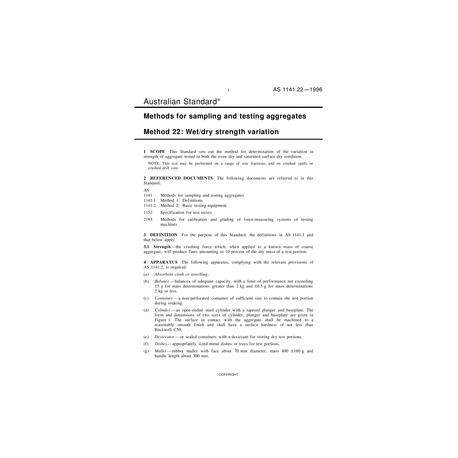 AS 1141.22-1996 [ Superseded ]