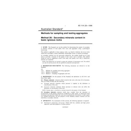 AS 1141.26-1996 [ Superseded ]