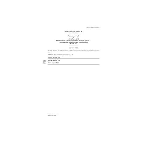 AS 1670.1-1995 AMDT 2 [ Superseded ]