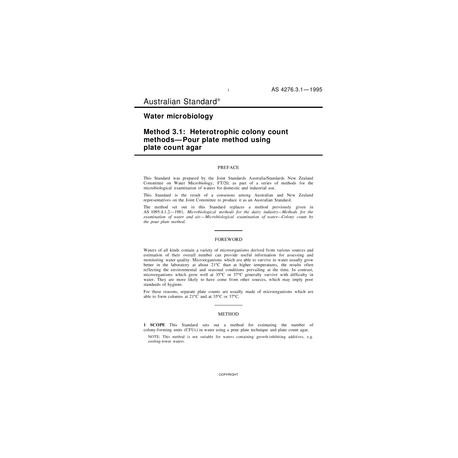 AS 4276.3.1-1995 [ Superseded ]