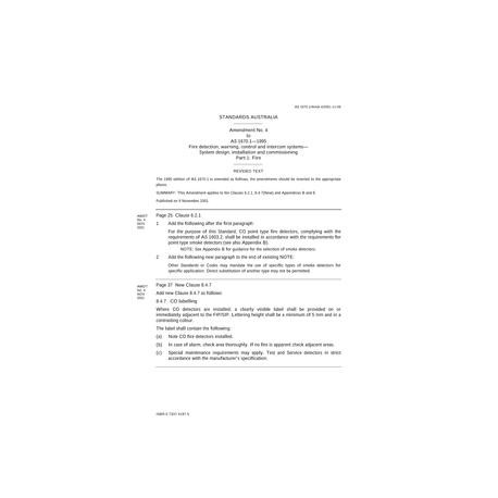 AS 1670.1-1995 AMDT 4 [ Superseded ]