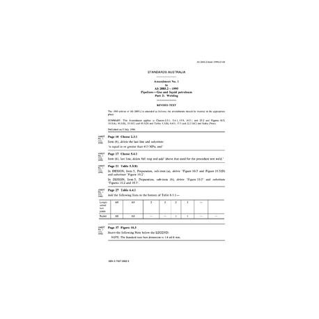 AS 2885.2-1995 AMDT 1 [ Superseded ]