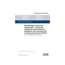 BS PD CEN ISO/TS 15216-1:2013