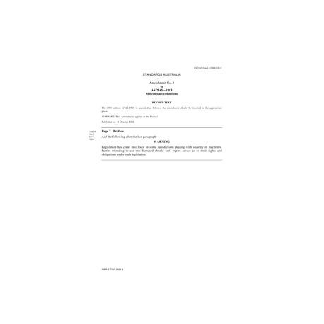 AS 2545-1993 AMDT 1 [ Superseded ]