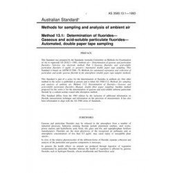 AS 3580.13.1-1993 [ Obsolescent ]