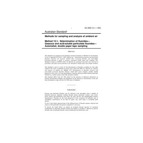 AS 3580.13.1-1993 [ Obsolescent ]