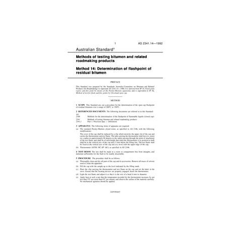 AS 2341.14-1992 [ Superseded ]