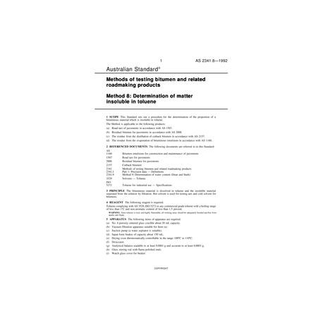 AS 2341.8-1992 [ Superseded ]