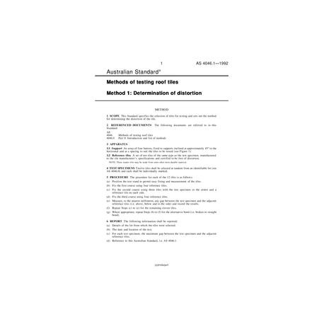 AS 4046.1-1992 [ Superseded ]