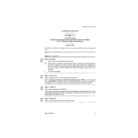 AS 2220.1-1989 AMDT 2 [ Superseded ]