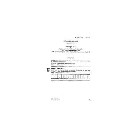 AS 1684 SUPP 9-1975 AMDT 2 [ Superseded ]